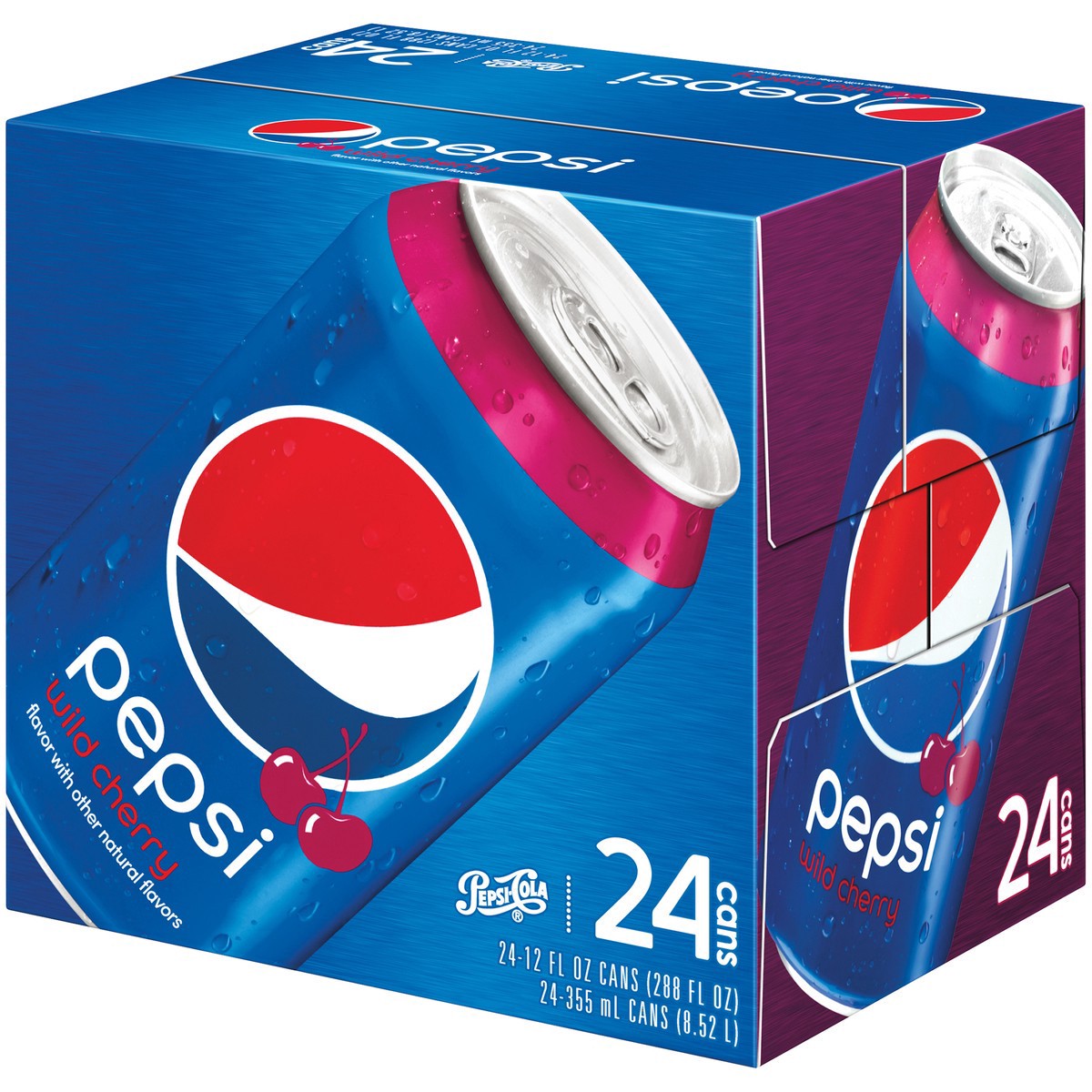 slide 3 of 3, Pepsi Wild Cherry Cola, 24 ct