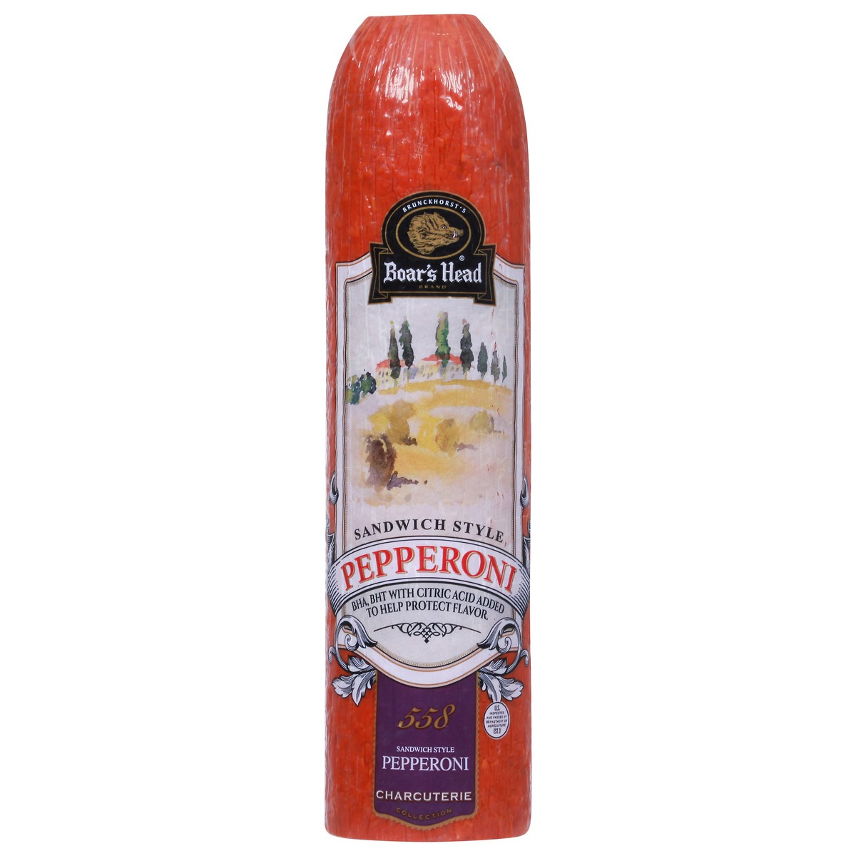 slide 1 of 4, Boar's Head Sandwich Style Pepperoni 1 ea, per lb