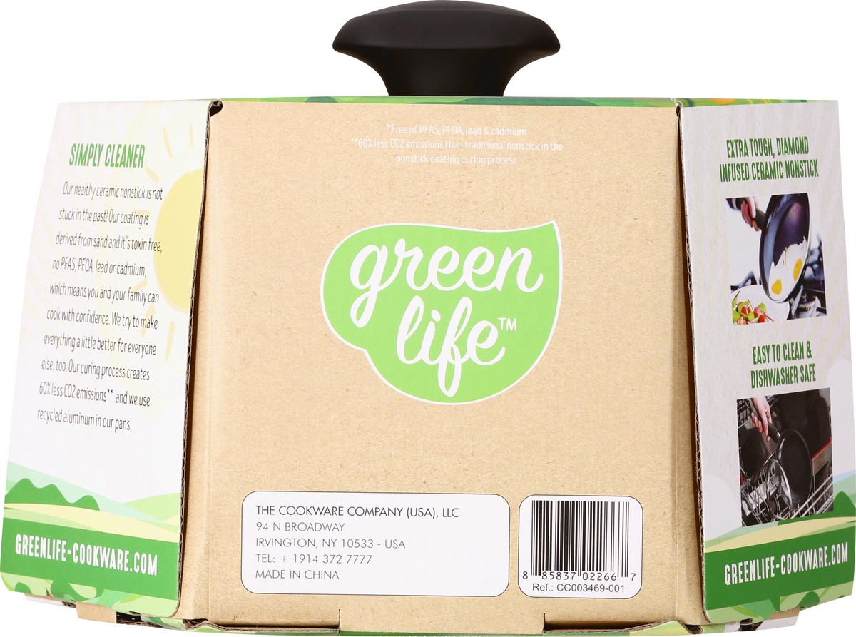 slide 4 of 9, GreenLife Green Life 2.5Qt Sauce Pan Black, 1 ct