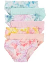 Carter's Toddler 7-Pack Tie-Dye Hipster Stretch Cotton Undies Multi 2-3