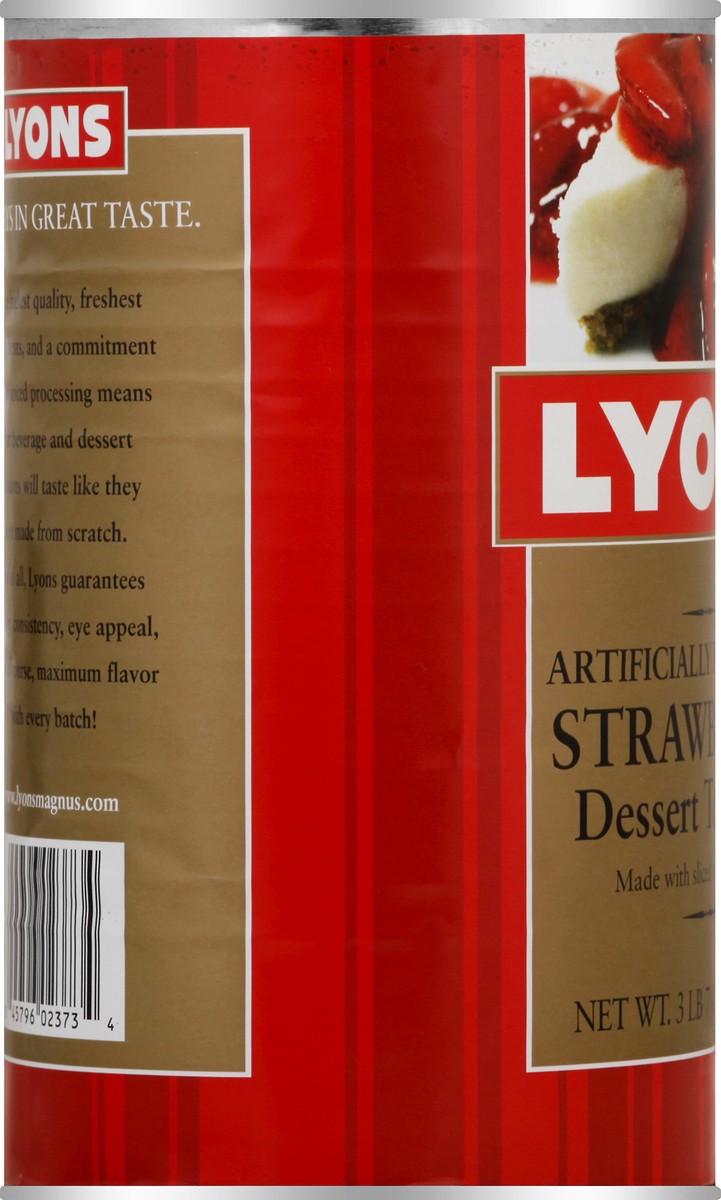 slide 7 of 13, Lyons Strawberry Dessert Topping 55 oz, 55 oz