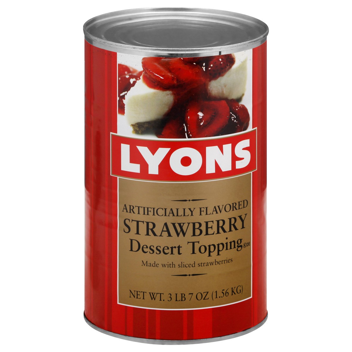 slide 9 of 13, Lyons Strawberry Dessert Topping 55 oz, 55 oz