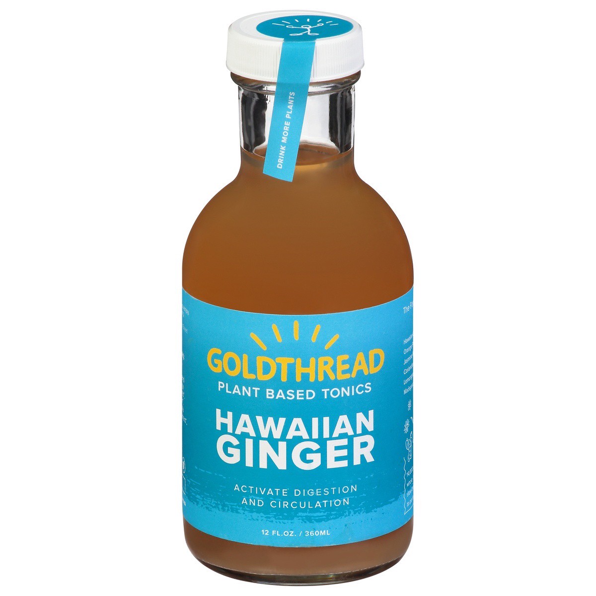 slide 1 of 1, Goldthread Tonics, Hawaiian Ginger, 12 fl oz