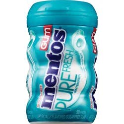 Mentos Pure Fresh Sugarfree Wintergreen Gum, 50 Ct