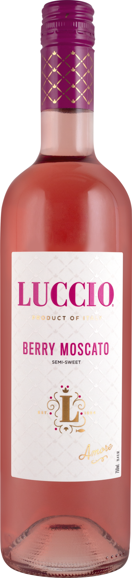 slide 1 of 3, Luccio Berry Moscato, 750 ml