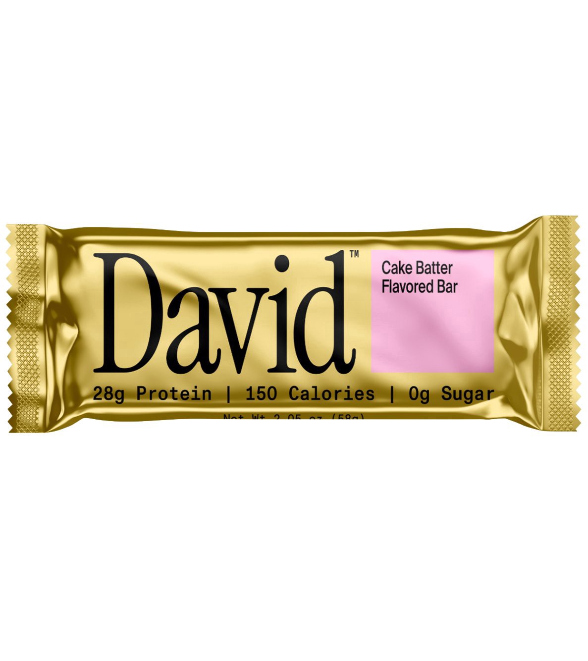 slide 1 of 1, DAVID Cake Batter Flavored Bar 2.05 oz, 2.05 oz