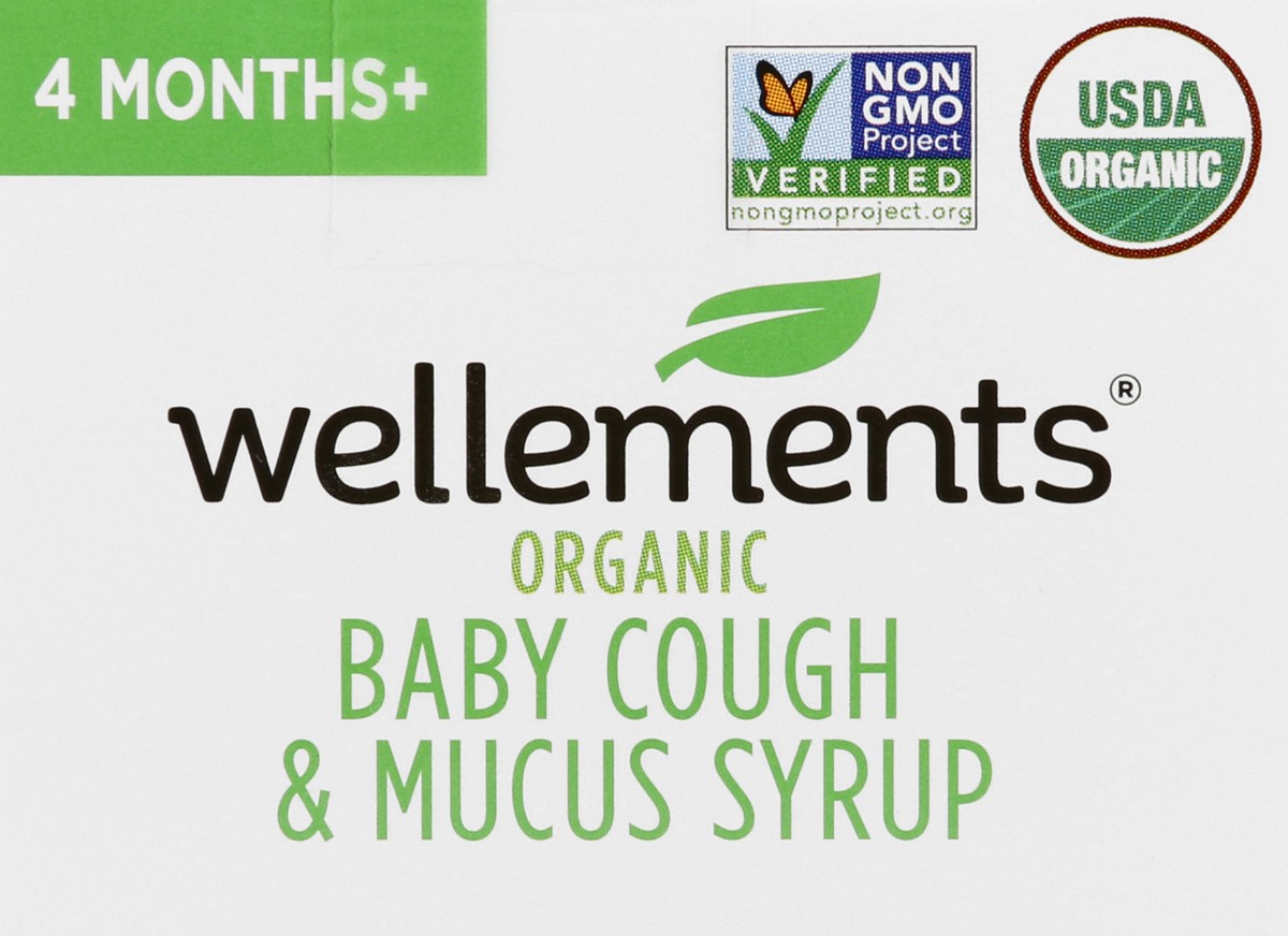 slide 9 of 9, Wellements 4 Months+ Organic Baby Cough & Mucus Syrup 2 oz, 2 oz