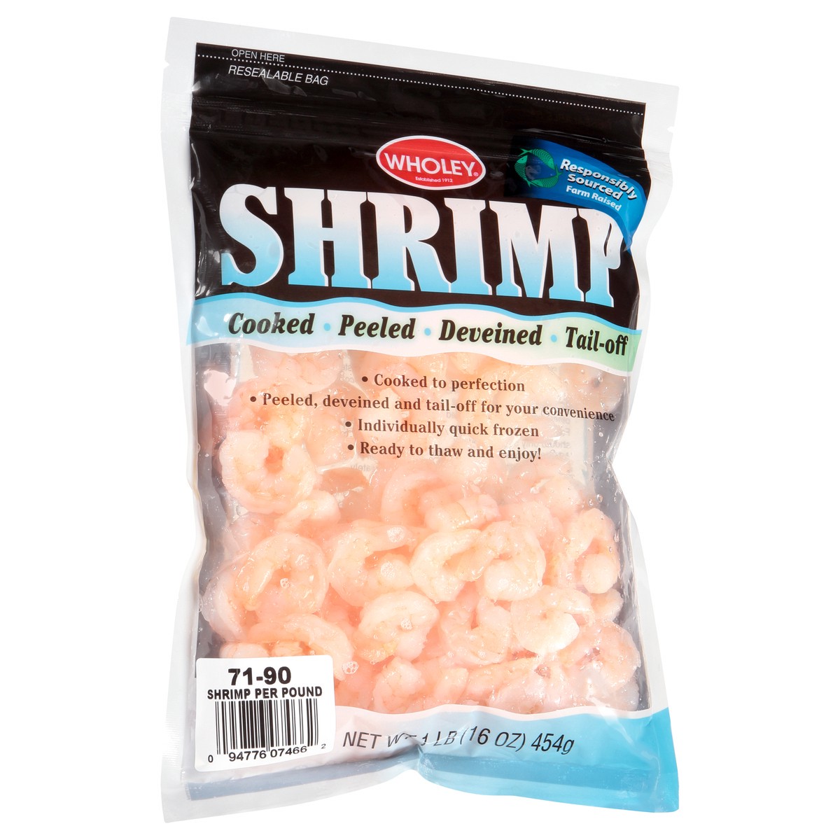 slide 4 of 13, Wholey Cooked Shrimp 1 lb, 1 lb