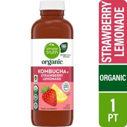 Simple Truth Organic Strawberry Lemon Kombucha - 16 fl oz