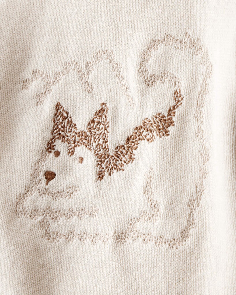 slide 3 of 6, Carter's Carters Baby Boy 2-Piece Dog Sweater & Pant Set - Cream Cream 3M, 2 pc