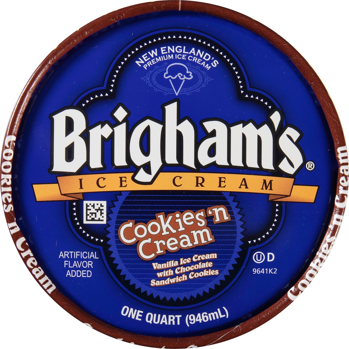 slide 7 of 8, BRIGHAM'S ICE CREAM Brigham's Cookies & Cream Ice Cream, 1 Quart, 1 qt