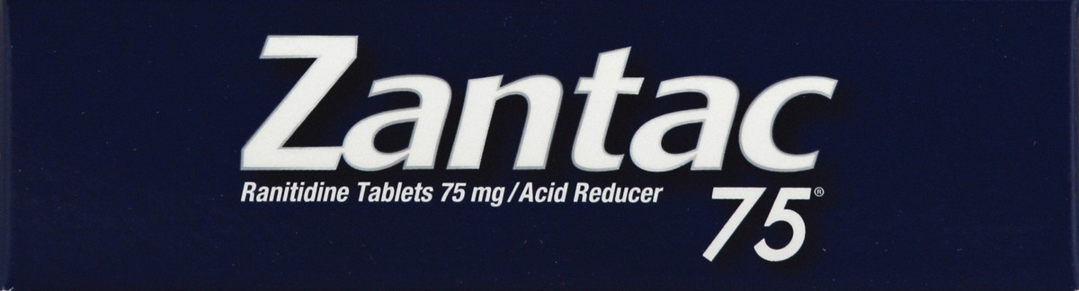 slide 3 of 6, Zantac 75 Regular Strength Acid Reducer, 30 ct