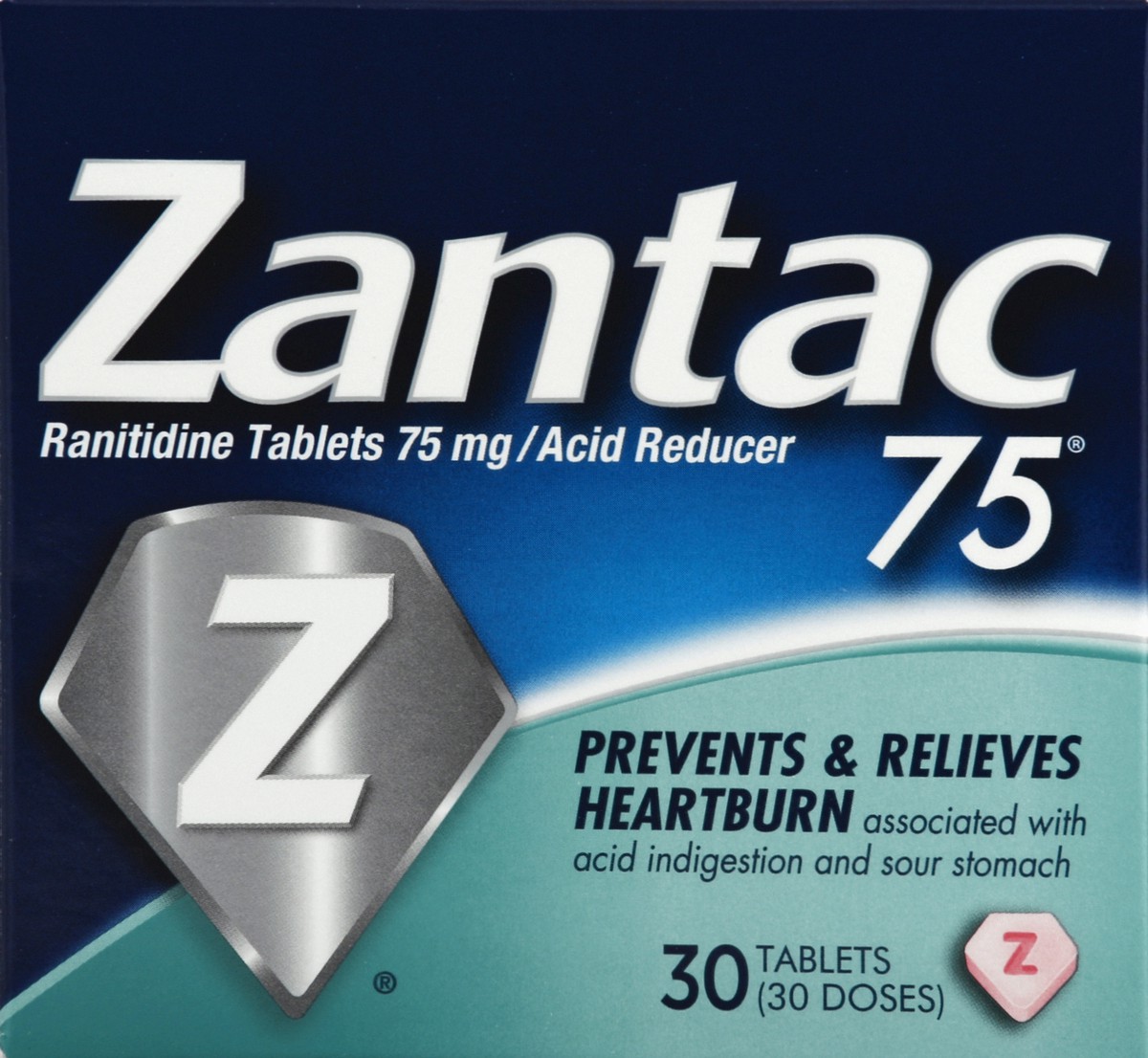slide 5 of 6, Zantac 75 Regular Strength Acid Reducer, 30 ct