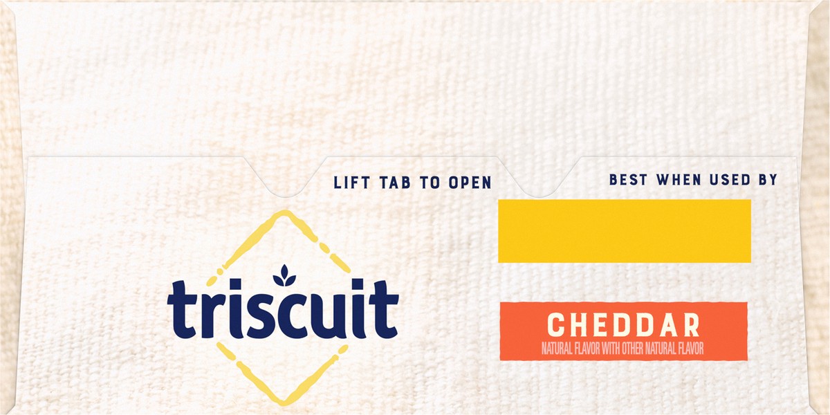 slide 9 of 9, Triscuit Cheddar Whole Grain Wheat Crackers, 8.5 oz, 0.53 lb