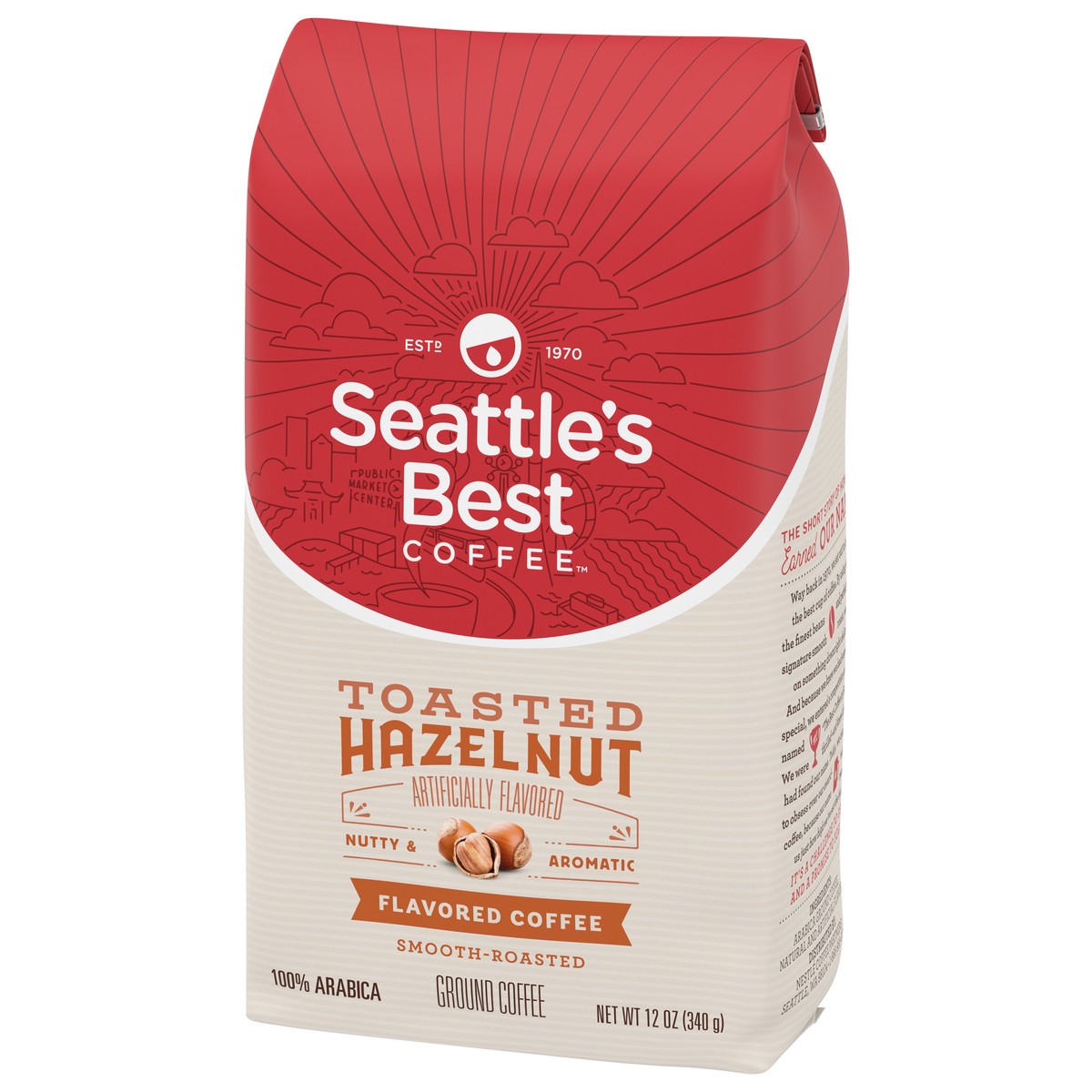 slide 7 of 9, Seattle's Best Coffee Toasted Hazelnut Flavored Ground Coffee | - 12 oz, 12 oz