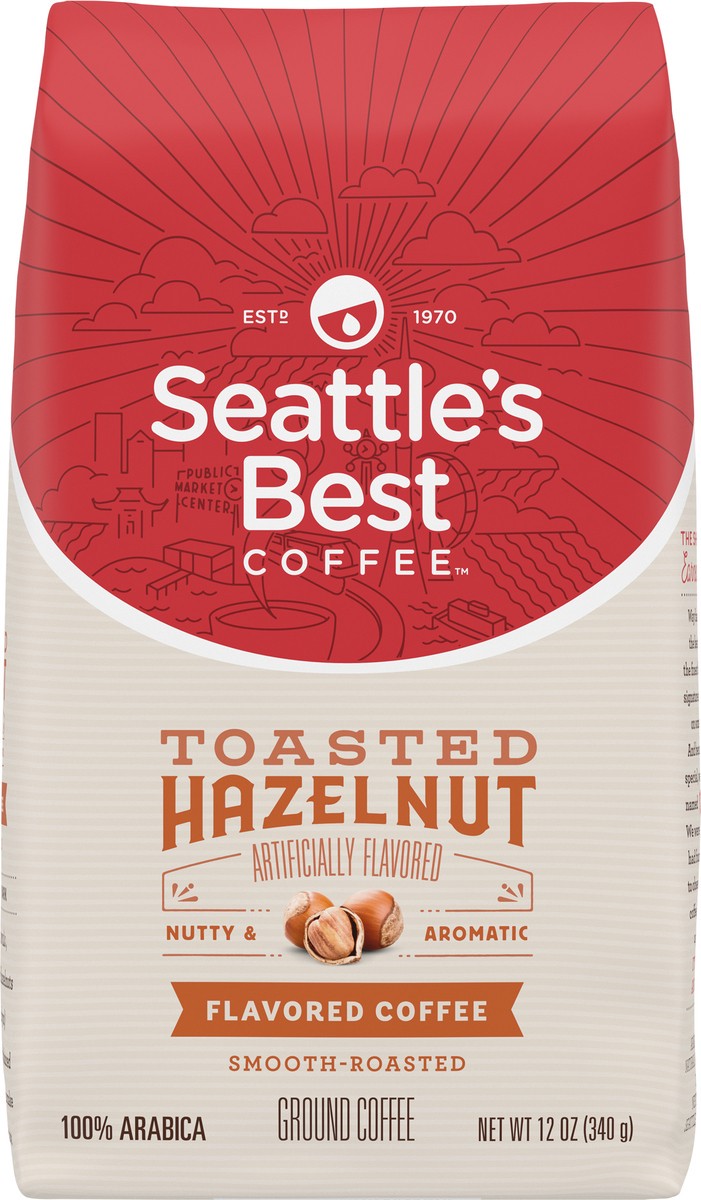 slide 8 of 9, Seattle's Best Coffee Toasted Hazelnut Flavored Ground Coffee | - 12 oz, 12 oz