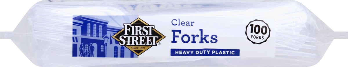slide 2 of 6, First Street Heavy Duty Clear Forks, 100 ct