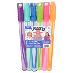 Fubbles 3+ Bubble Wand Giant Value Pack 6 - 4 fl oz Units