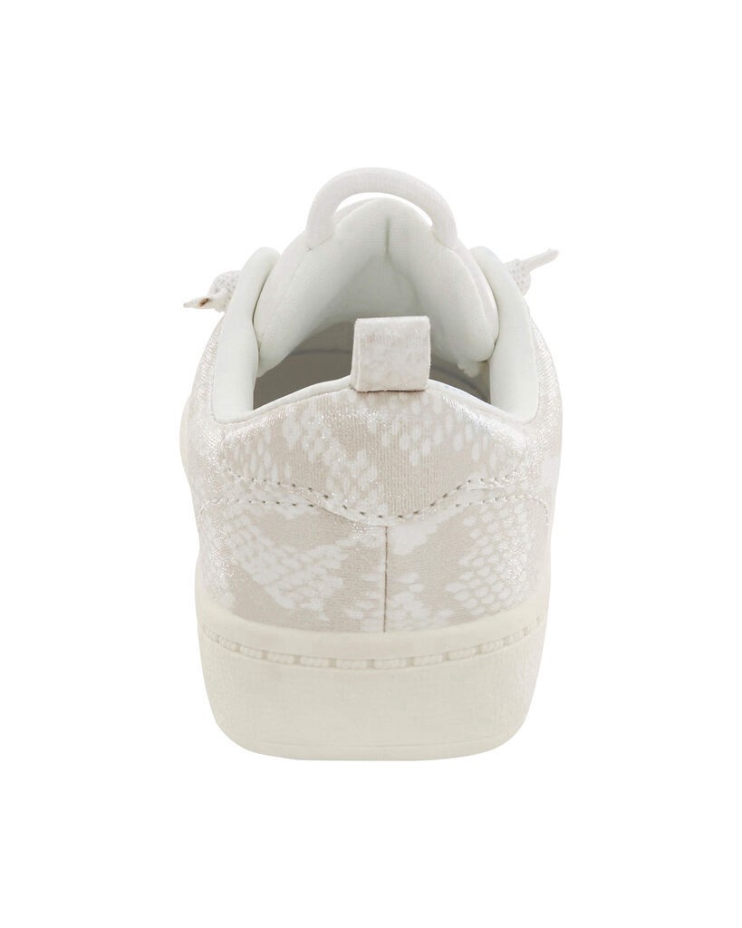 slide 2 of 6, Carter's Toddler Snakeskin Tug-And-Go Sneakers Ivory 9, 1 ct