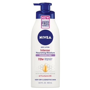 slide 1 of 1, Nivea Intensive Nourishing Moisture Fragrance Free Body Lotion, 16.9 Oz, 16.9 oz