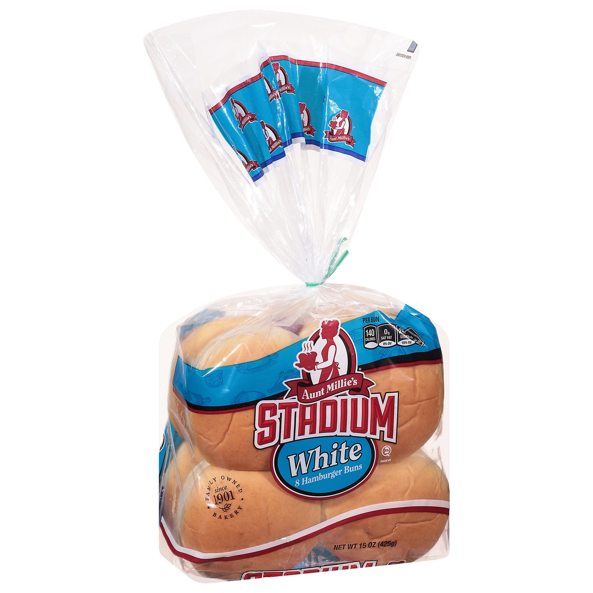 slide 3 of 9, Aunt Millie's Stadium White Hamburger Buns, 8 ct