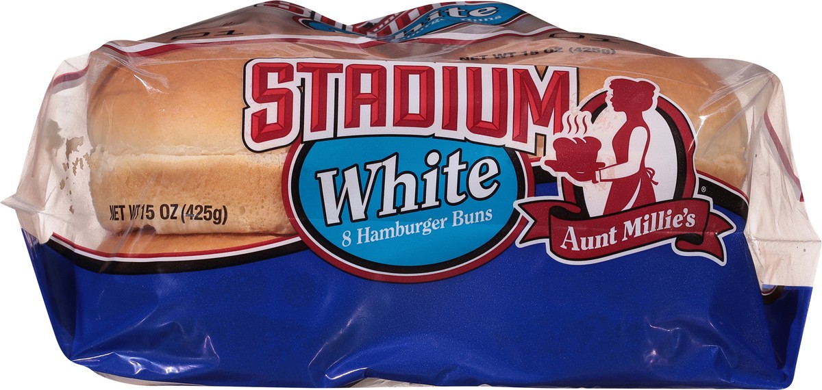 slide 4 of 9, Aunt Millie's Stadium White Hamburger Buns, 8 ct