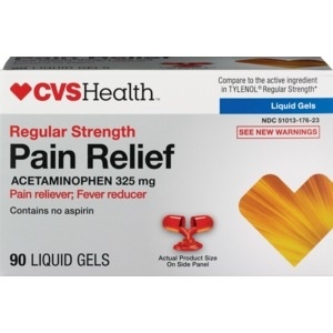 slide 1 of 1, CVS Health Regular Strength Pain Relief Liquid Gels, 90ct, 90 ct