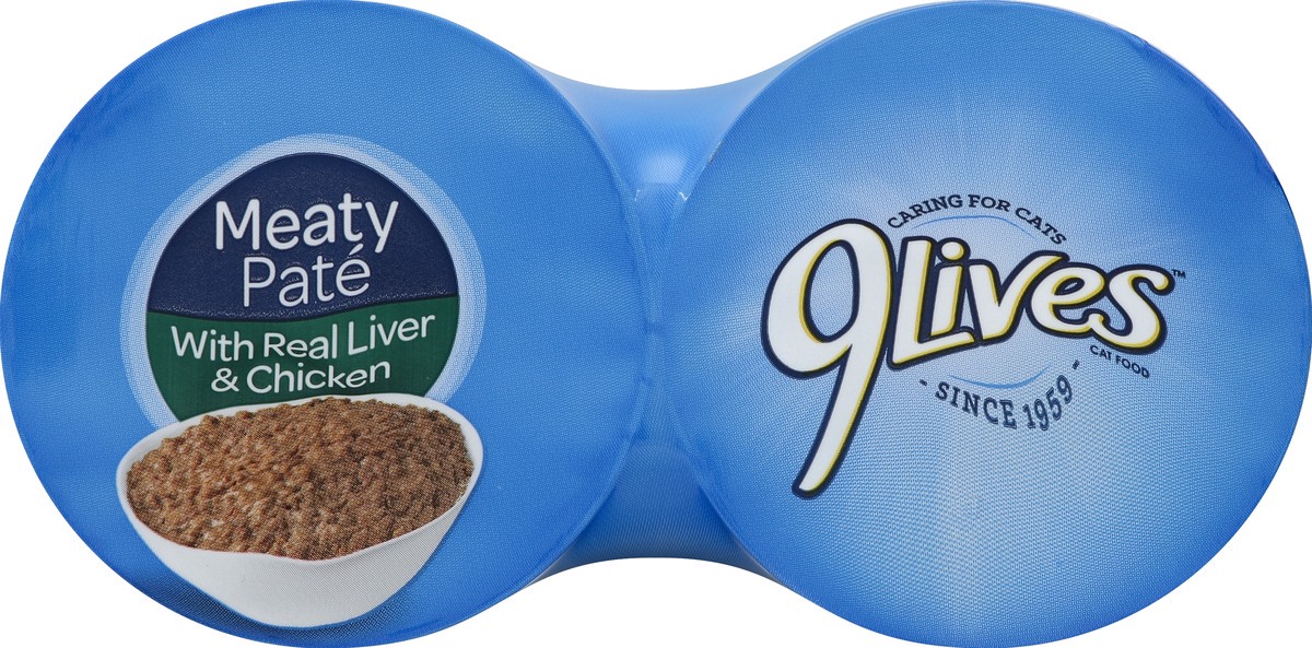 slide 2 of 6, 9Lives Cat Food Liver &Chick, 1 ct