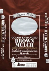Nature's Magic Color Enhanced Mulch - Brown