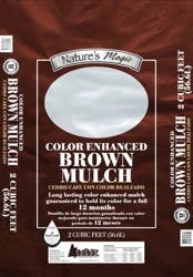 Nature's Magic Color Enhanced Mulch - Brown