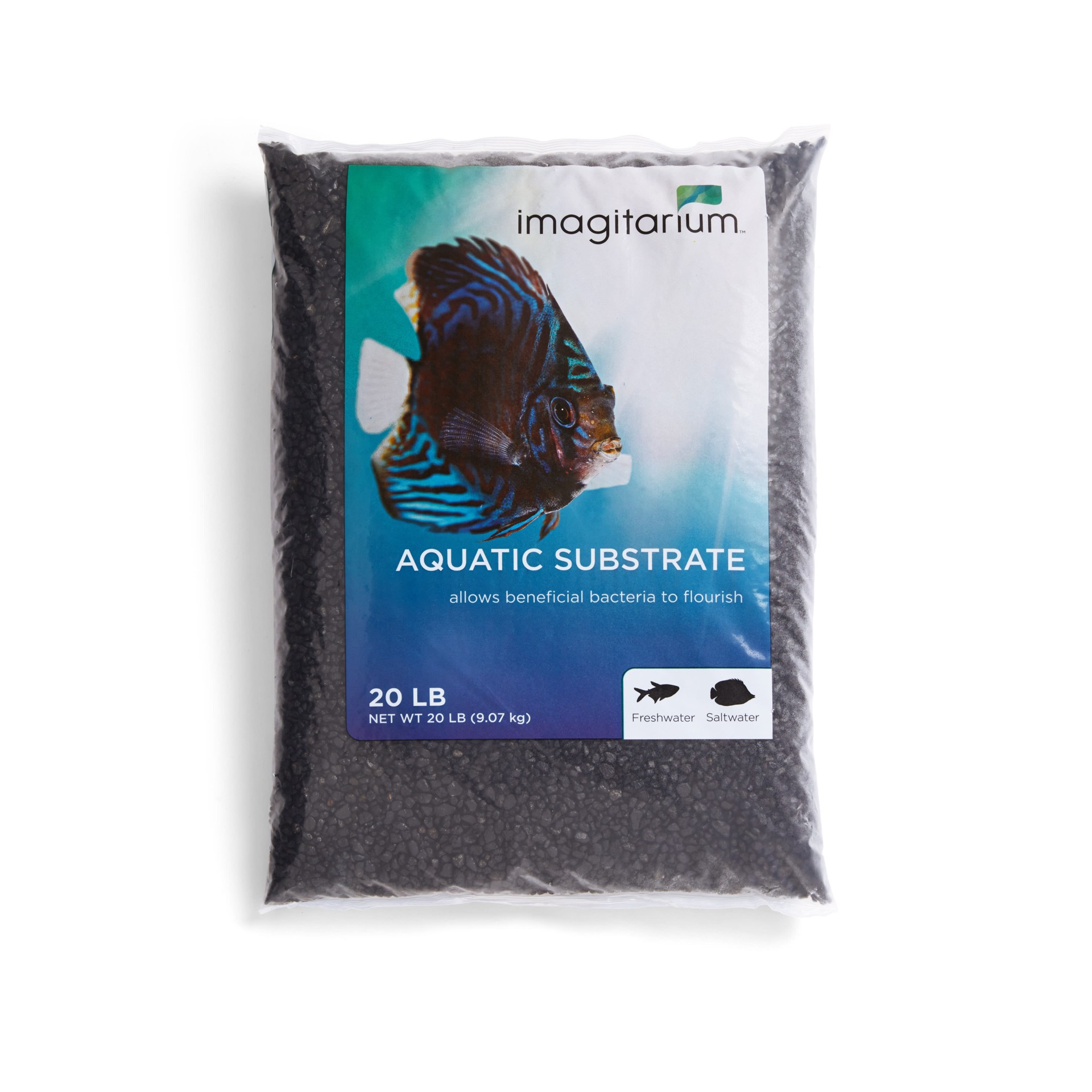 slide 1 of 1, Imagitarium Frosted Black Aquarium Gravel, 20 lb