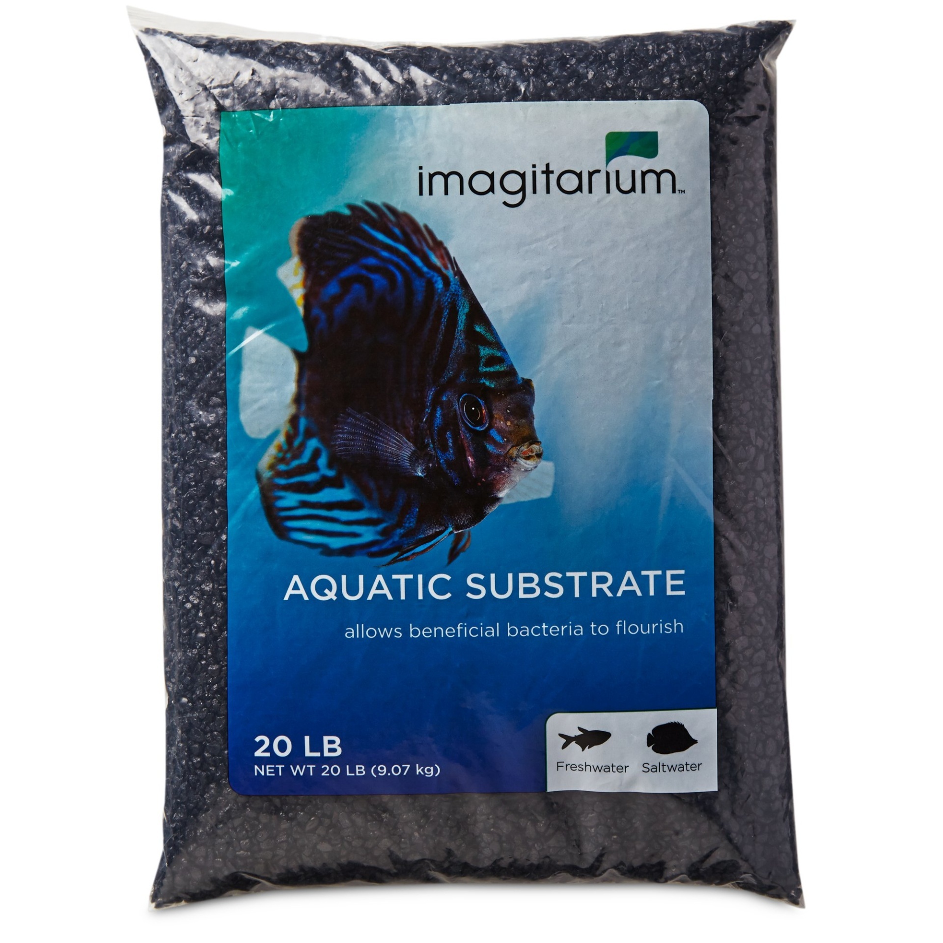 slide 1 of 1, Imagitarium Frosted Black Aquarium Gravel, 20 lb