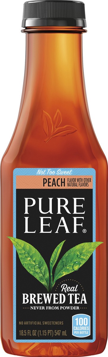 slide 2 of 4, Pure Leaf Peach Brewed Tea - 18.5 oz, 18.5 oz