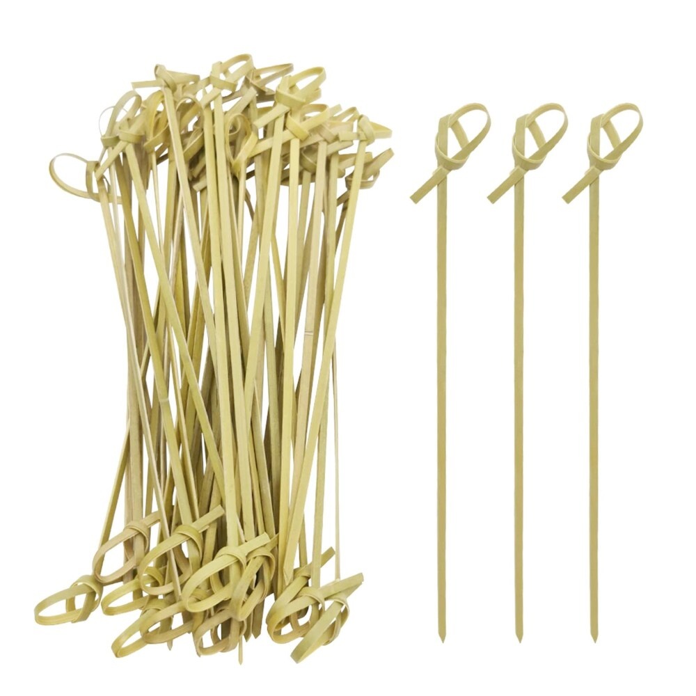 slide 1 of 1, Oggi Bamboo Cocktail Picks, 25 ct
