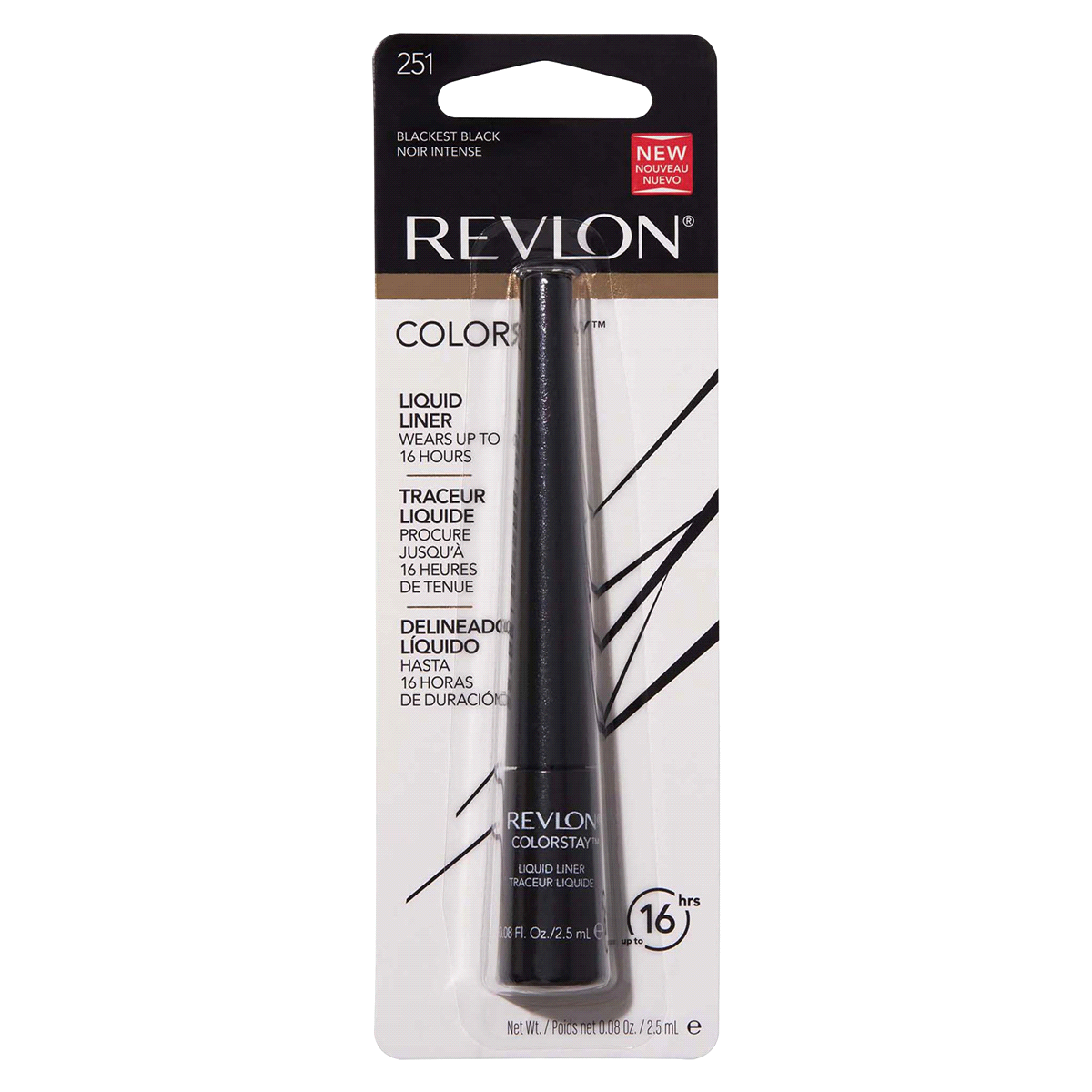 slide 1 of 2, Revlon Colorstay Liquid Black Eyeliner, 1 ct