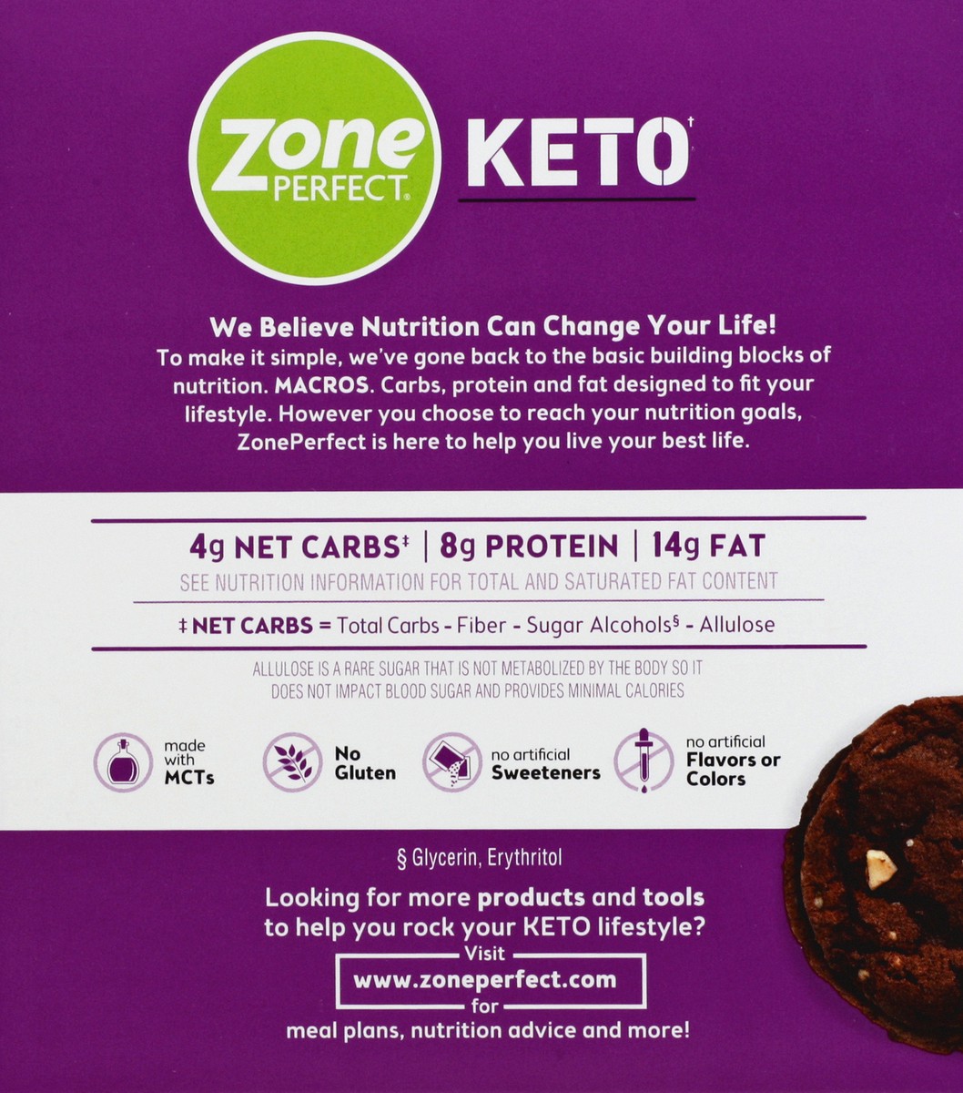 slide 10 of 13, Zone Perfect Choc Hazelnut Keto Bar 5Pk, 7.05 oz