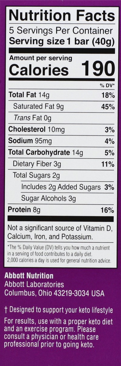 slide 2 of 13, Zone Perfect Choc Hazelnut Keto Bar 5Pk, 7.05 oz