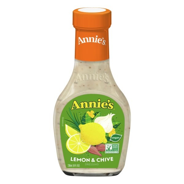 slide 1 of 1, Annie's Natural Lemon & Chive Dressing, 8 fl oz