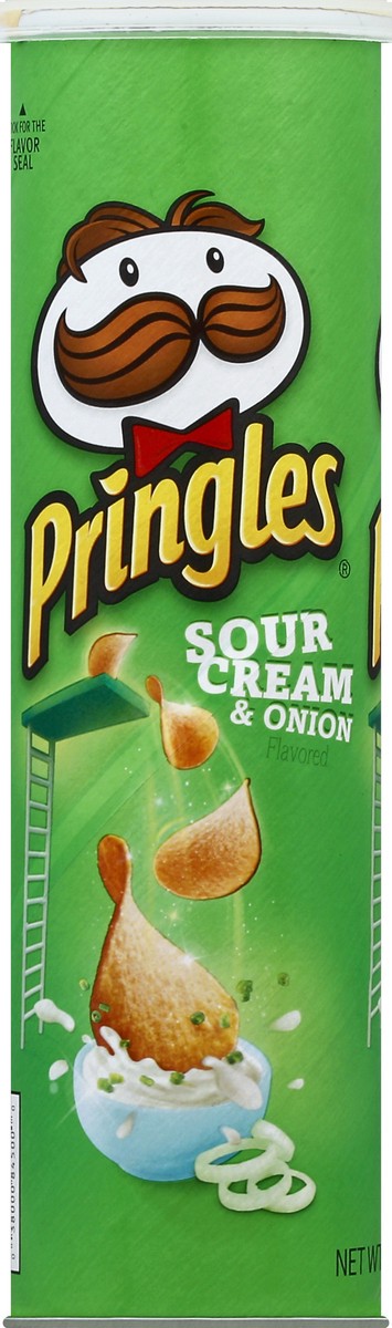 slide 5 of 6, Pringles Sour Cream & Onion Potato Crisps, 5.96 oz