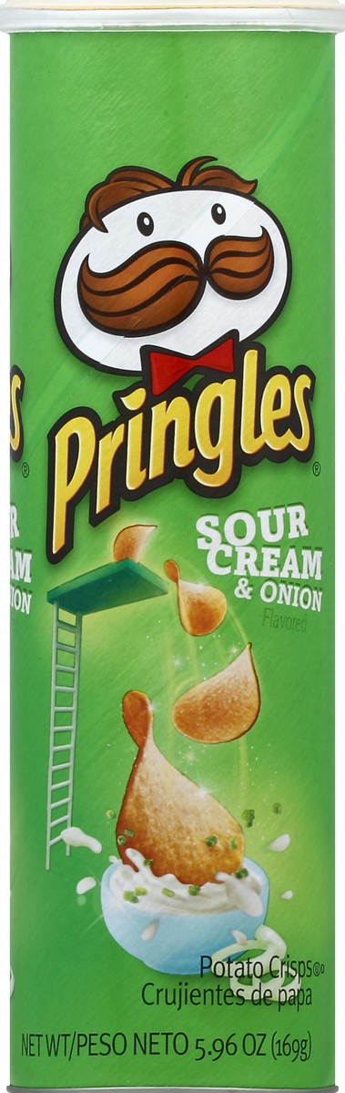 slide 6 of 6, Pringles Sour Cream & Onion Potato Crisps, 5.96 oz