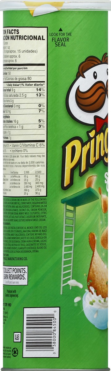 slide 2 of 6, Pringles Sour Cream & Onion Potato Crisps, 5.96 oz