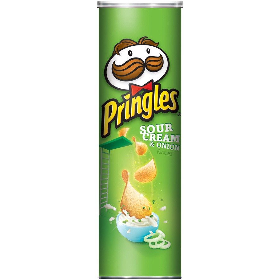 slide 1 of 6, Pringles Sour Cream & Onion Potato Crisps, 5.96 oz