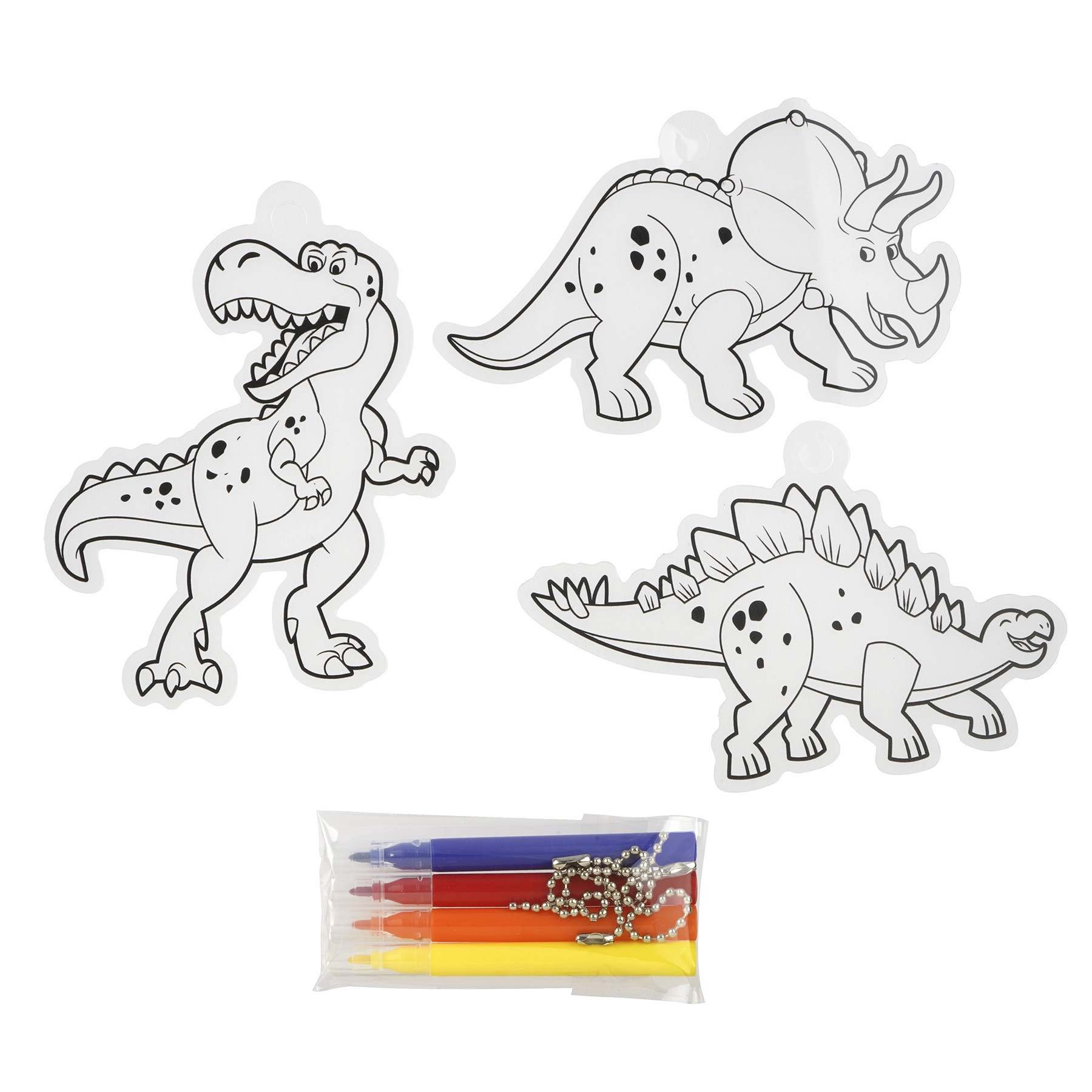 slide 3 of 3, Color Your Way Dinosaur Shrink Art Kit By Creatology, 2 in x 4.5 in