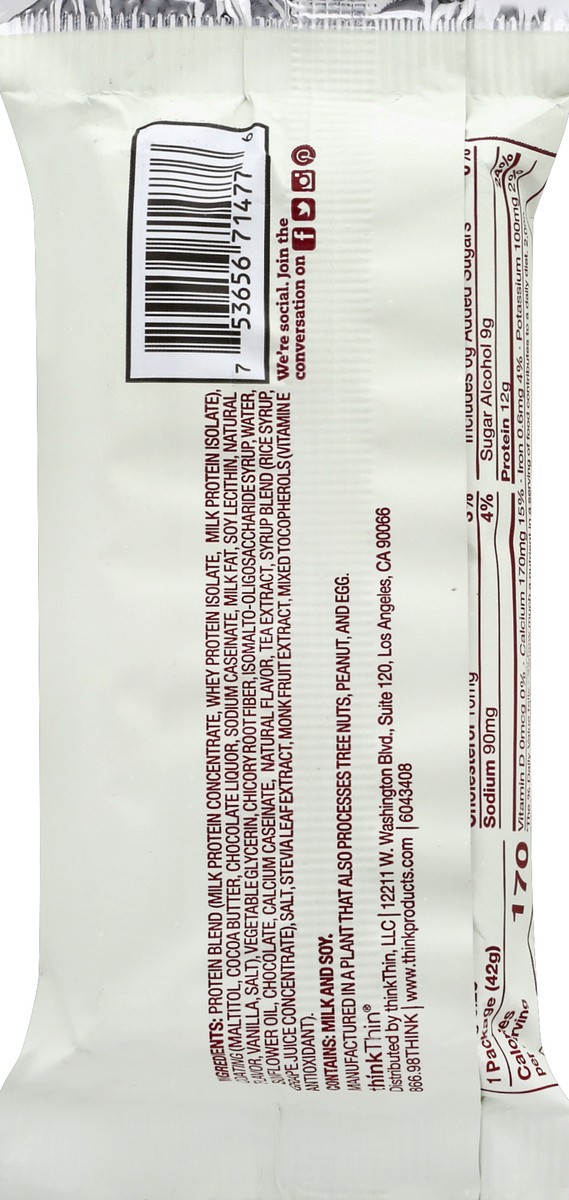 slide 2 of 6, thinkThin Chocolate Cake Flavored Protein Cakes, 1.48 oz