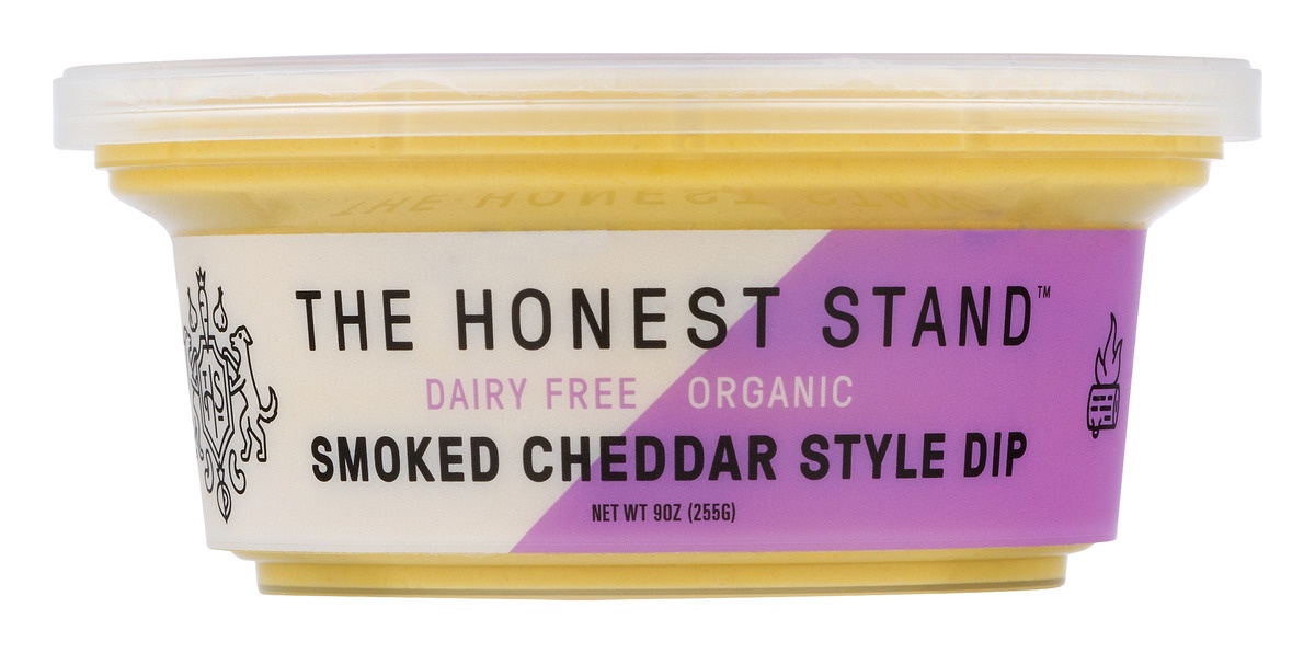 slide 1 of 1, The Honest Stand Smoked Cheddar Style Dip, 9 oz