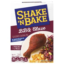 Shake 'N Bake BBQ Glaze Seasoned Coating Mix, 6 oz Box, 2 ct Packets