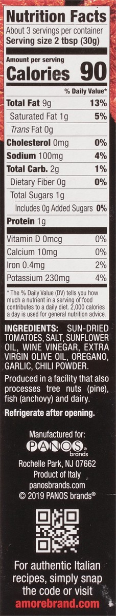 slide 6 of 9, Amore Sun Dried Tomato Paste, 2.8 oz