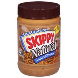 Skippy Natural Super Chunk Extra Crunchy Peanut Butter Spread 26.5 oz