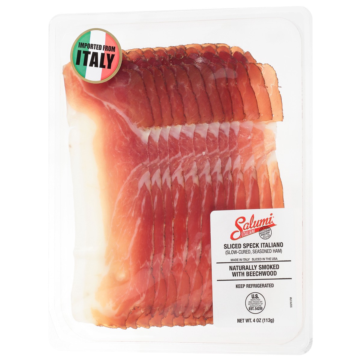 slide 9 of 9, Salumi Italiani Speck Italiano Sliced, 4 oz