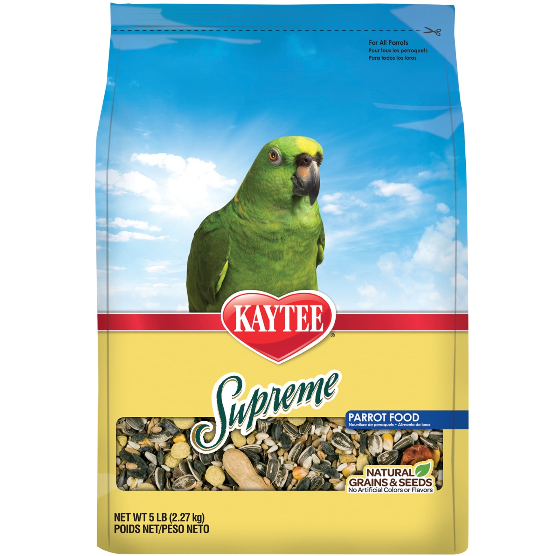 slide 1 of 1, Kaytee Supreme Daily Blend Parrot Food, 5 lb